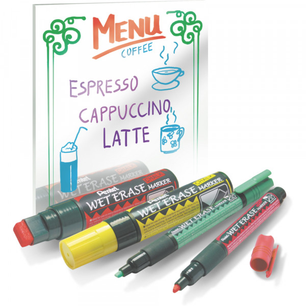 Pentel Marker tečna kreda Pentel Weterase SMW26 crvena