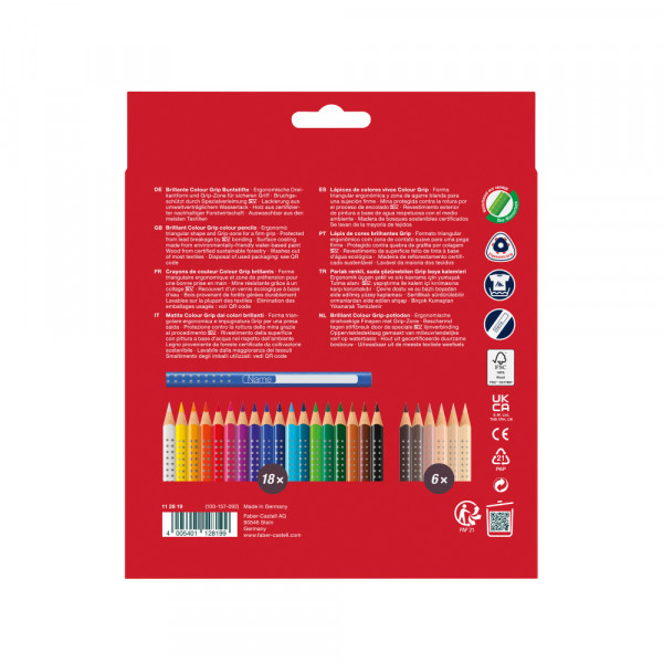 Drvene bojice Faber Castell GRIP  Skin Tones 1/18+6 112819