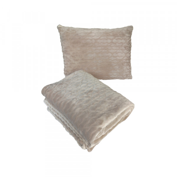 Memoform Putno ćebe Memoform Relax 2u1 krem/drap