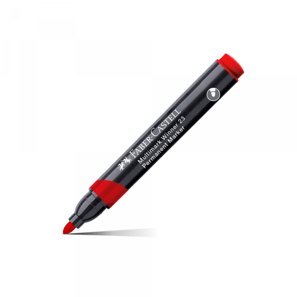 Faber Castell Permanent Marker Faber Castell Winner crveni obli 453323