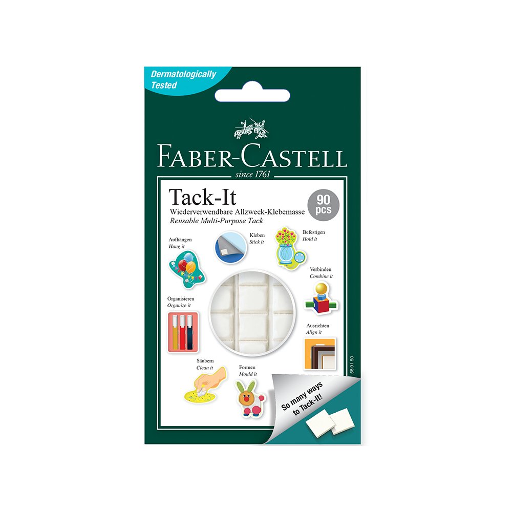 Faber Castell Kreativna traka samolepljivi jastučići Faber Castell bela 50gr 1/90 589150 / 187091