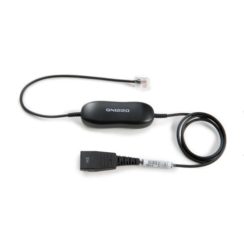 JABRA QD Cord to RJ10, coiled, 0,5 - 2 meters, for Lucent Callmaster V, VI, Cisco 79xx and PLX A22