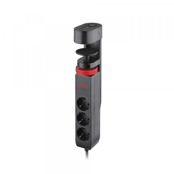 Olympia Produžni kabl SL3000 3 utičnice, 1,5m USB A/C, crni