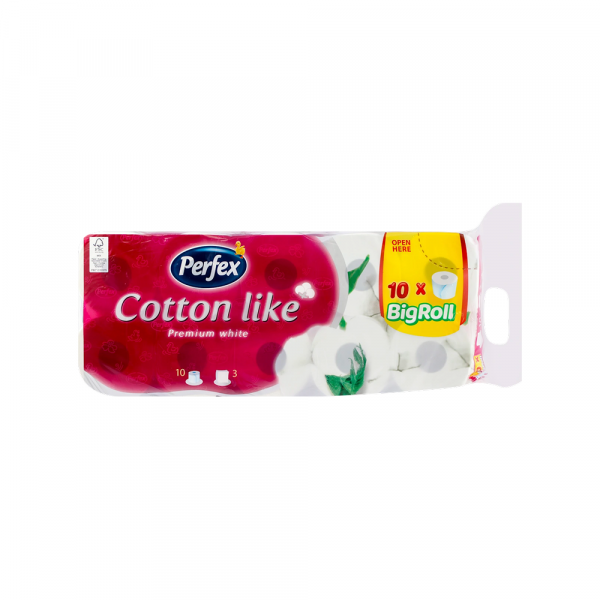 Perfex Toalet papir Perfex Cotton like premium 3sl. 1/10