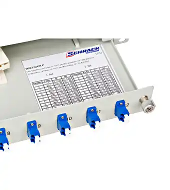 Schrack FO Splice box 19 12 vlakna SC adapteri 9/125um OS2 ECO