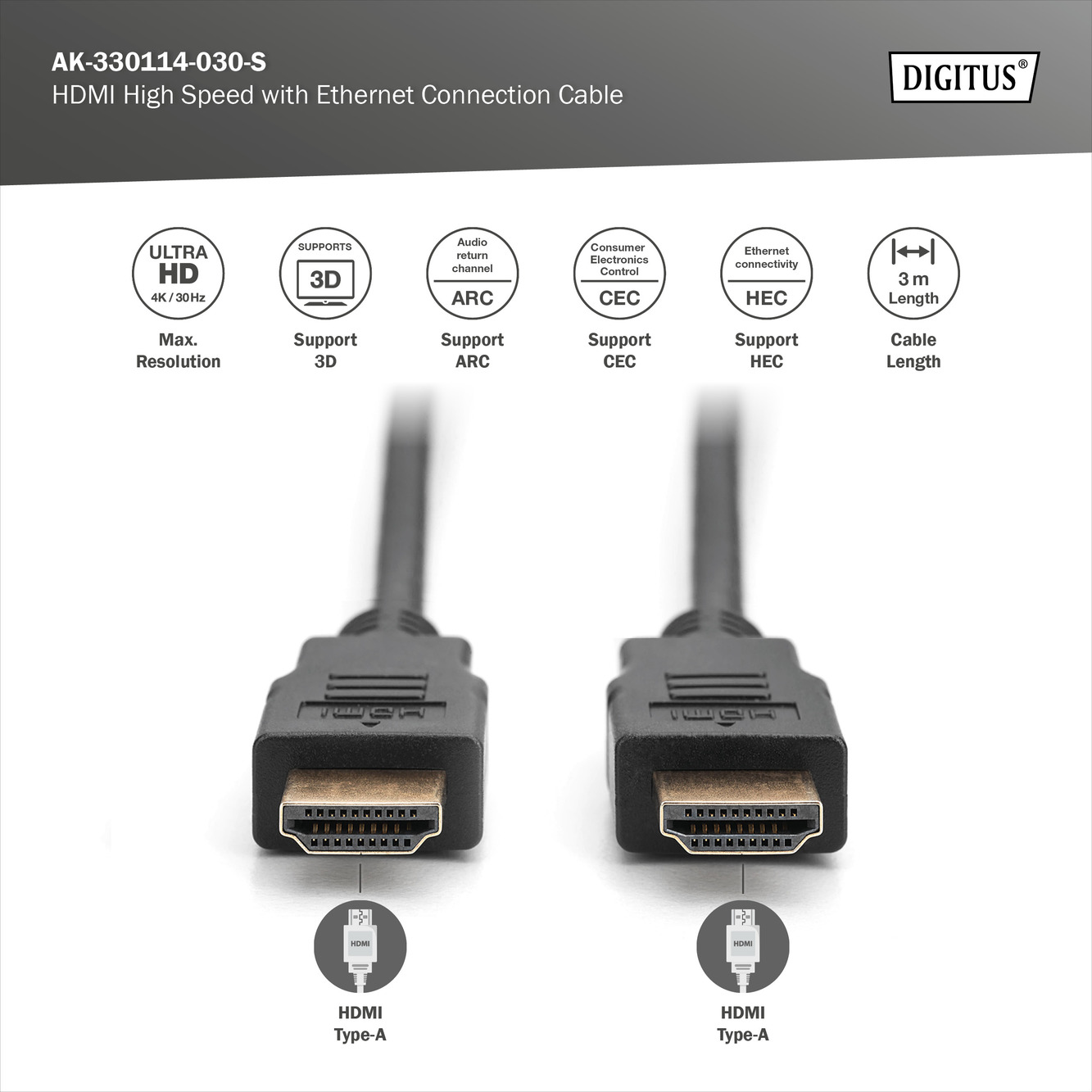 DIGITUS AK-330114-030-S