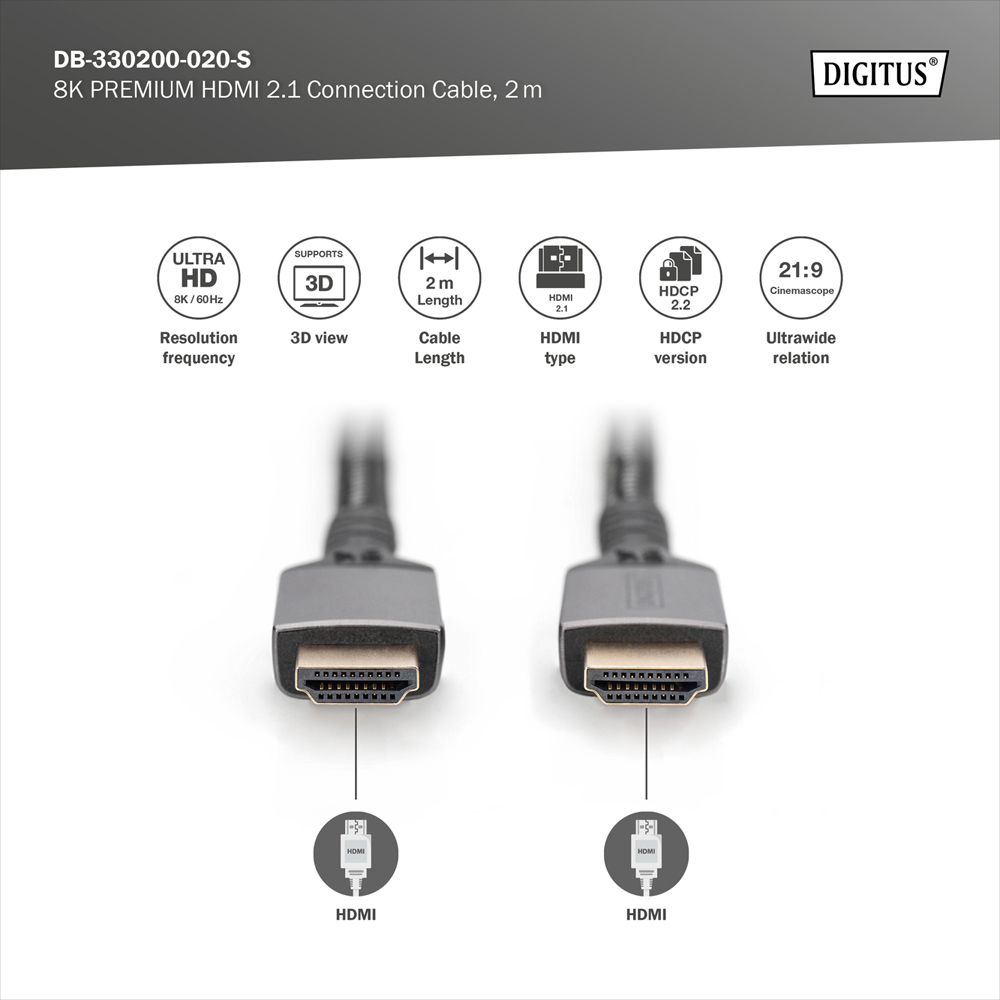 DIGITUS DB-330200-020-S