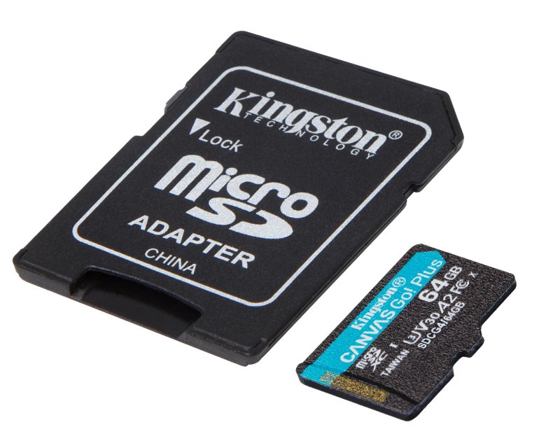 Memorijska kartica U3 V30 microSDXC 64GB Canvas Go Plus 200MB/s A2 + adapter SDCG4/64GB