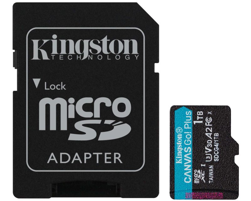Memorijska kartica U3 V30 microSDXC 1TB Canvas Go Plus 200MB/s A2 + adapter SDCG4/1TB