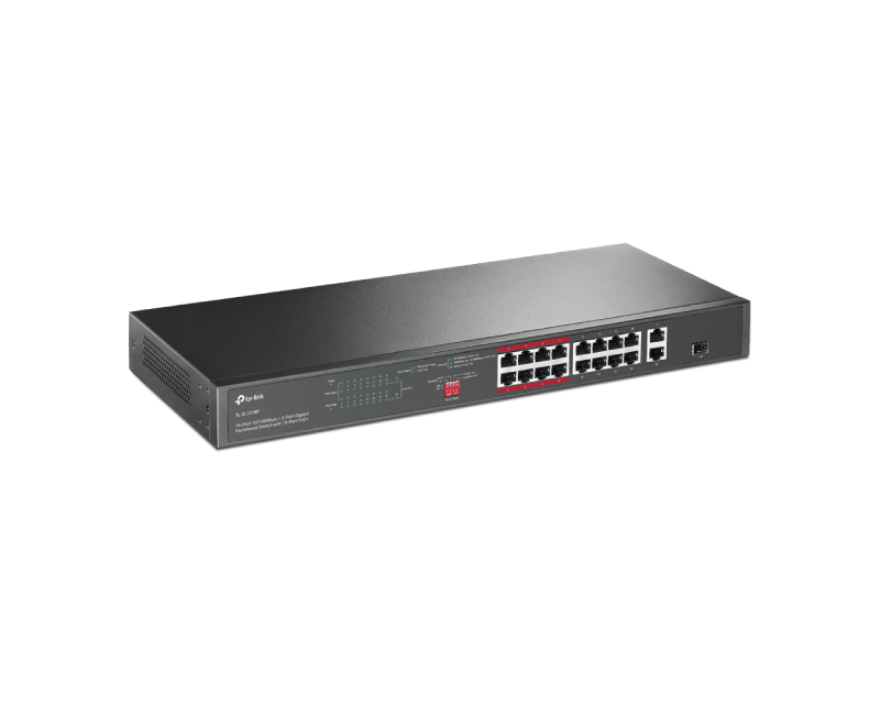 TP-Link TL-SL1218P POE 16 PORTA 10/100MBS + 2GIG LAN