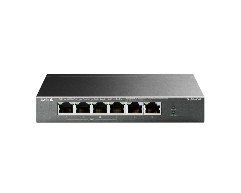 TP-Link TL-SF1006P PoE switch 6 porta(4 poe+2)