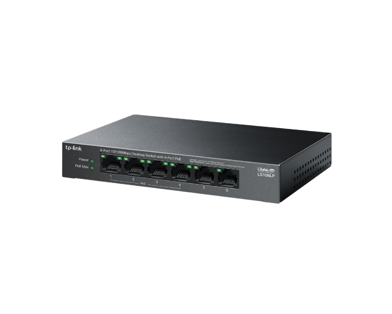 TP-Link LS106LP 6-port 10/100mbps Desktop switch