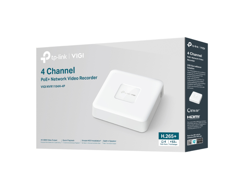 TP-Link VIGI NVR1104H-4P-Poe