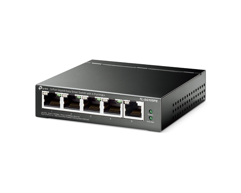 TP-Link TL-SG105pe Poe+ EasySmart upravljiv 5-port. Gig.