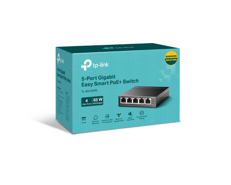 TP-Link TL-SG105pe Poe+ EasySmart upravljiv 5-port. Gig.