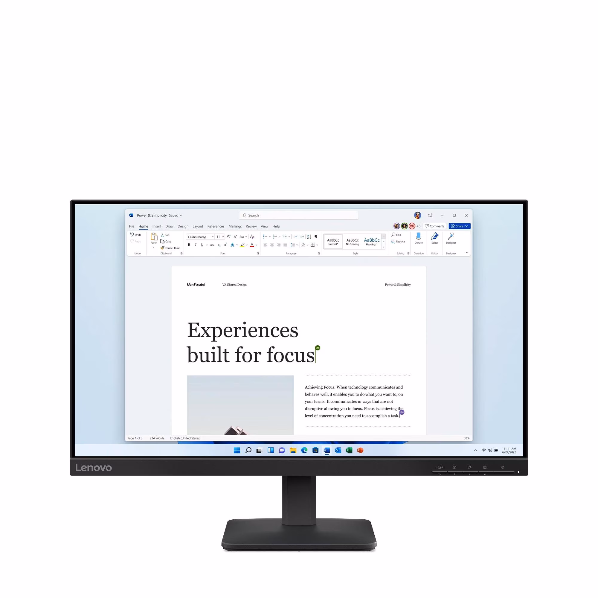 LENOVO Monitor L24-4e 23.8", IPS, 68C2KAC1EU