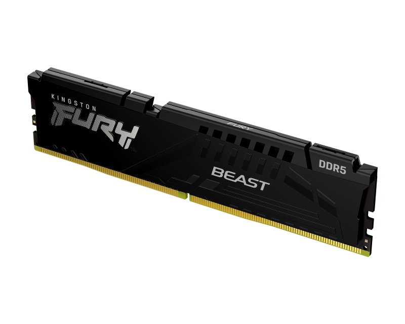 DDR5 32GB 5200MHz [FURY BEAST], Non-ECC UDIMM, CL40 1.25V, 288-Pin 2Rx8, w/Heatsink