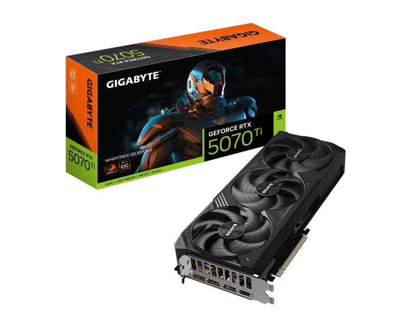 nVidia GeForce RTX 5070 Ti WINDFORCE 16GB 256bit GV-N507TWF3OC-16GD rev. 1.0 grafička karta