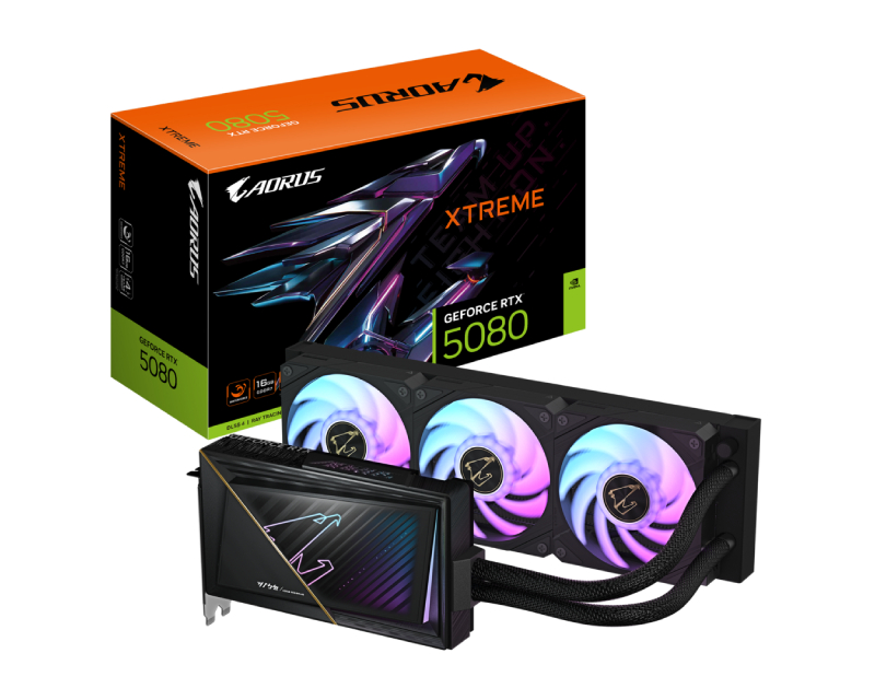 nVidia GeForce RTX 5080 AORUS XTREME WATERFORCE 16GB 256bit GV-N5080AORUSXW-16GD rev. 1.0 grafička karta