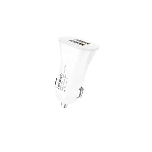 vDENMENv DENMEN DZ06 Auto punjač 2xUSB Fast 3,1A BELI