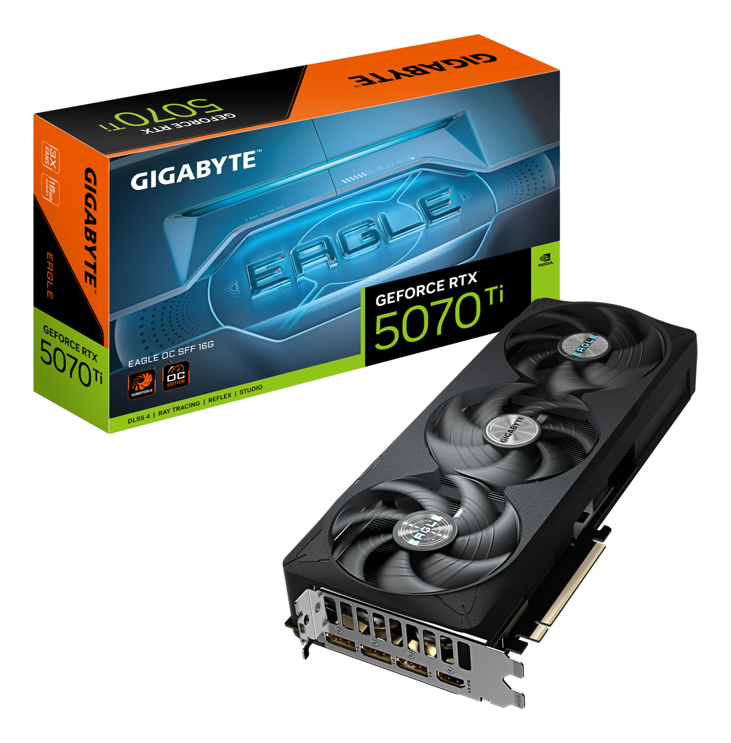 nVidia GeForce RTX 5070 Ti EAGLE 16GB 256bit GV-N507TEAGLE OC-16GD rev. 1.0 grafička karta
