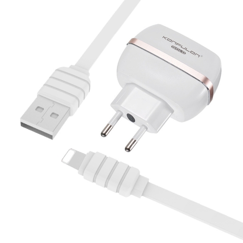 KONFULON C23 kućni punjač 2,4A sa iPhone Lightning kablom