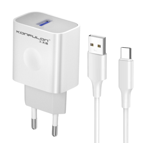 KONFULON C69C brzi kućni punjač 20W + DL49 Type C QC3,0