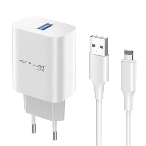 KONFULON C87 kućni punjač USB Lighting Px23 brzi 5V/3A