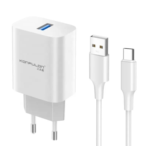 KONFULON C87 kućni punjač USB Type C  Px24 brzi 5V/3A