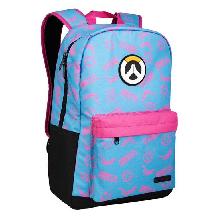 Jinx Overwatch D.Va Splash Backpack Blue/Pink
