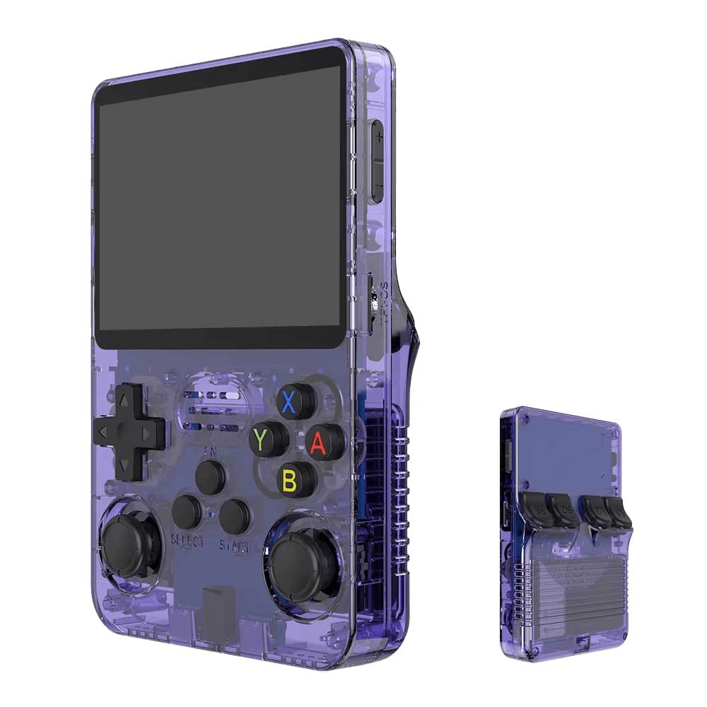 Nikeda Gaming Console - R36S Handheld Console (purple)