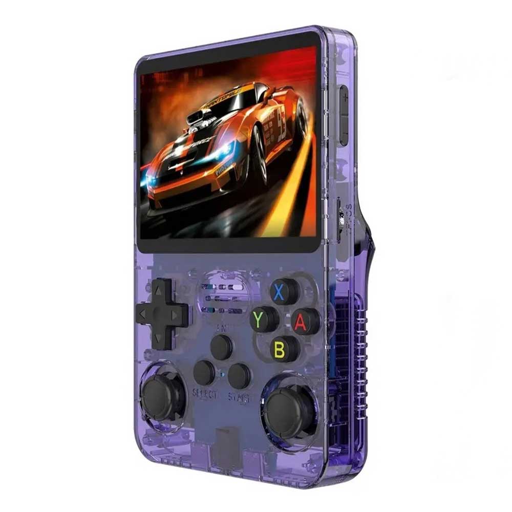 Nikeda Gaming Console - R36S Handheld Console (purple)