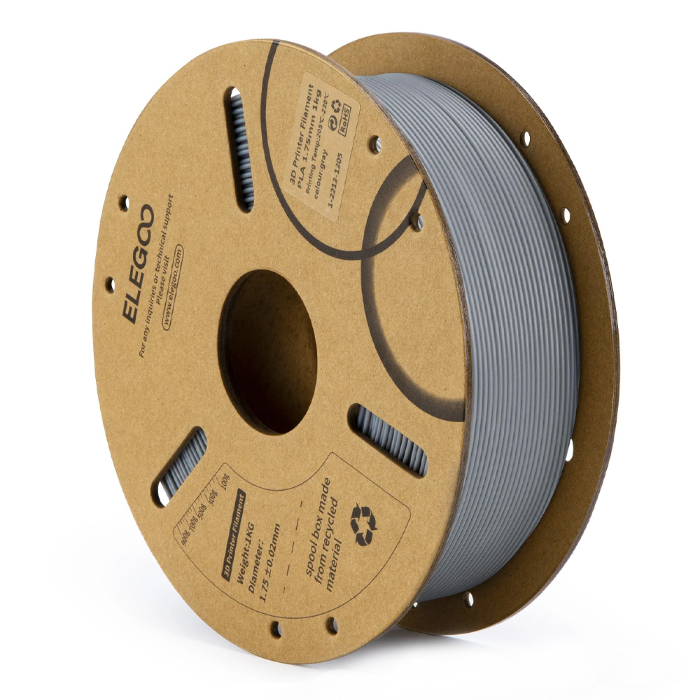 ELEGOO PLA Filament 1kg - Siva, 50.203.0040