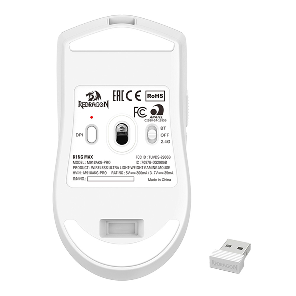 K1NG Max AKG 2.4G,BT,Wired Mouse
