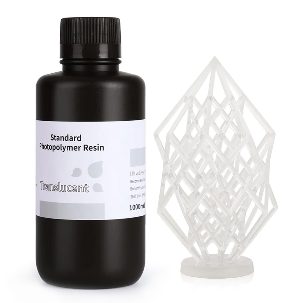 ELEGOO Standard Resin 1kg - Translucent, 50.103.0057