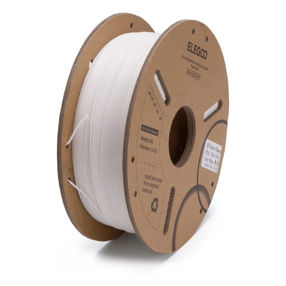 ELEGOO PLA Filament 1kg Bela, 50.203.0039