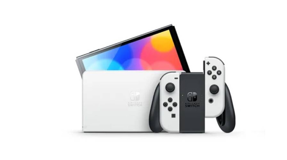 Nintendo Switch Console (OLED Model),64GB,  bela