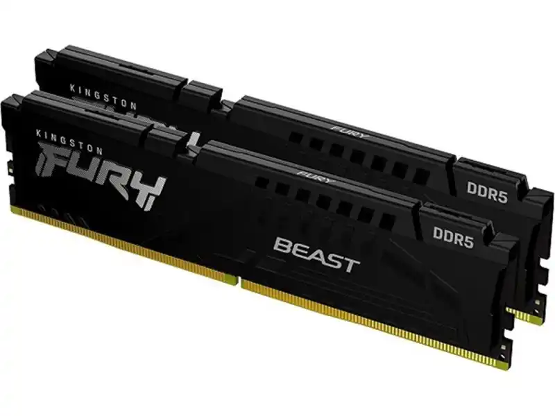 DDR5 32GB (2x16GB) 6000MT/s [FURY BEAST], Non-ECC UDIMM, CL36 1.35V, 288-Pin 1Rx8, Black, Memory Kit, w/Heatsink, XMP & EXPO
