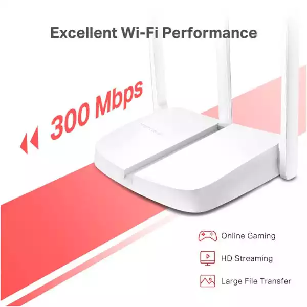 Mercusys Wireless Ruter Mercusys MW306R 300Mbps/ext3x5dB/2,4GHz/1WAN/3LAN/AP