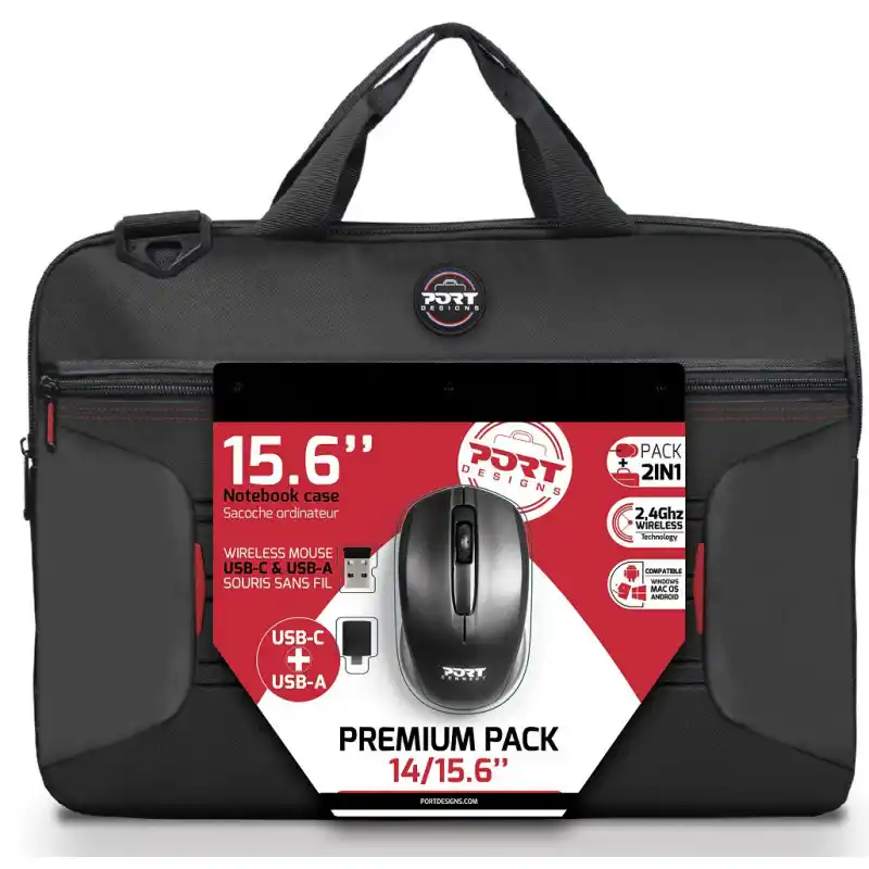 Port Designs Torba za laptop 14/15.6 Premium Pack + miš