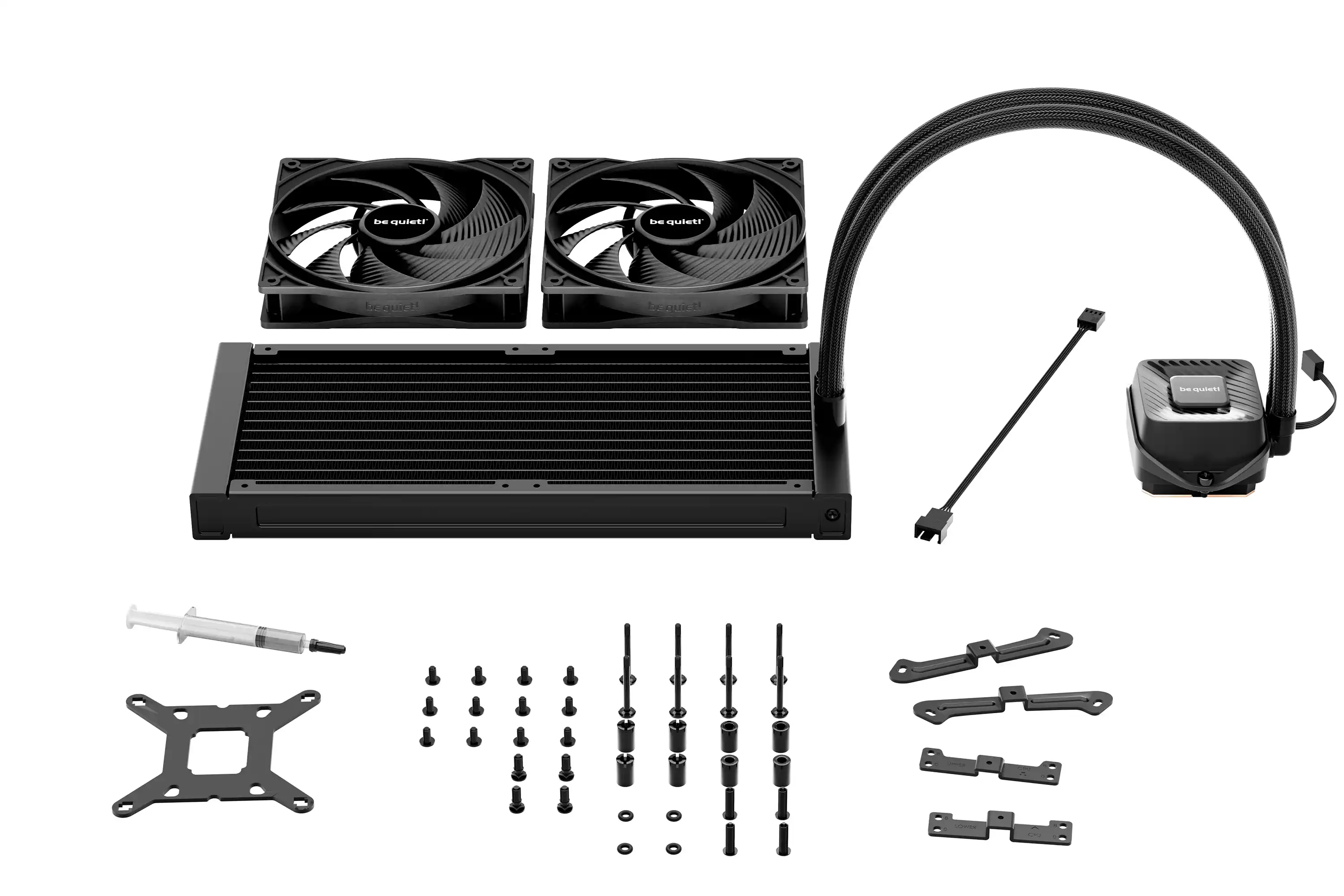 be quiet! PURE LOOP 3, 280mm [LGA-1851 & AM5], PWM pump, Two Pure Wings 3 PWM fan 140mm, Flexible sleeved tubes, Easy-to-access refill port, Mounting set