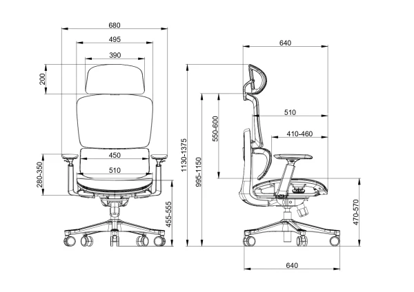UGD Ergonomska kancelarijska stolica UGD Ultimate Support