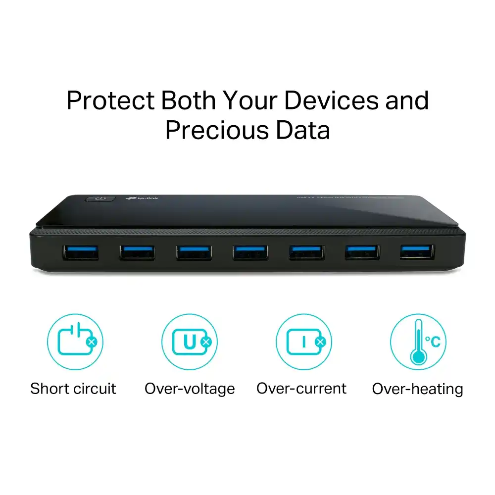 TP-Link USB HUB 7 port UH720 3.0 5V/2.4ATP-Link USB HUB 7 port UH720 3.0 5V/2.4A
