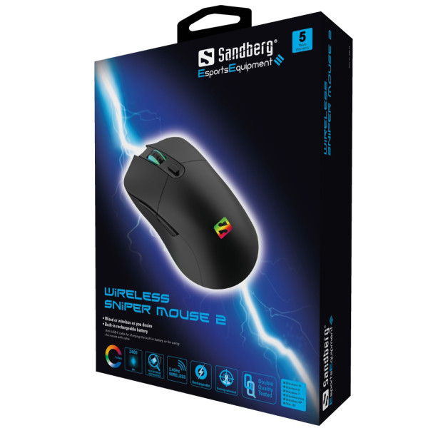 Miš Wireless Sandberg Sniper 2 2400DPI 640-21