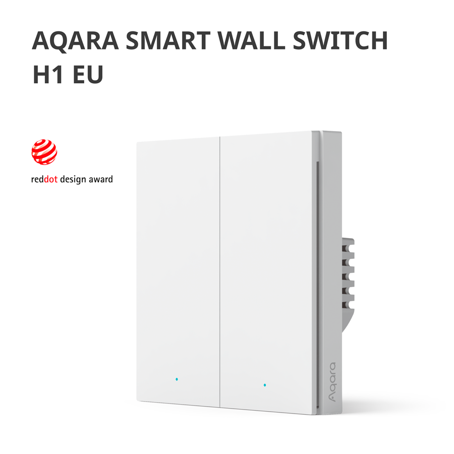 Aqara Smart Wall Switch H1 (with neutral, double rocker): Model: WS ...