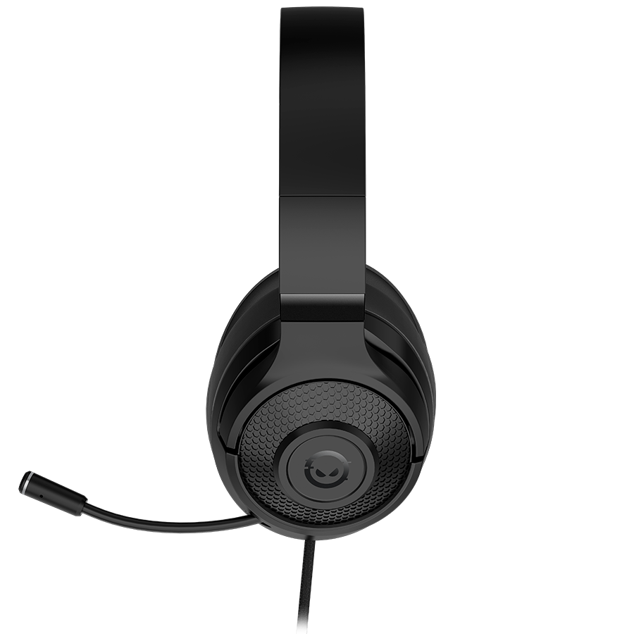 LORGAR Noah 101, Gaming headset with microphone, 3.5mm jack connection, cable length 2m, foldable design, PU leather ear pads, size: 185*195*80mm, 0.245kg, black, LRG-GHS101B