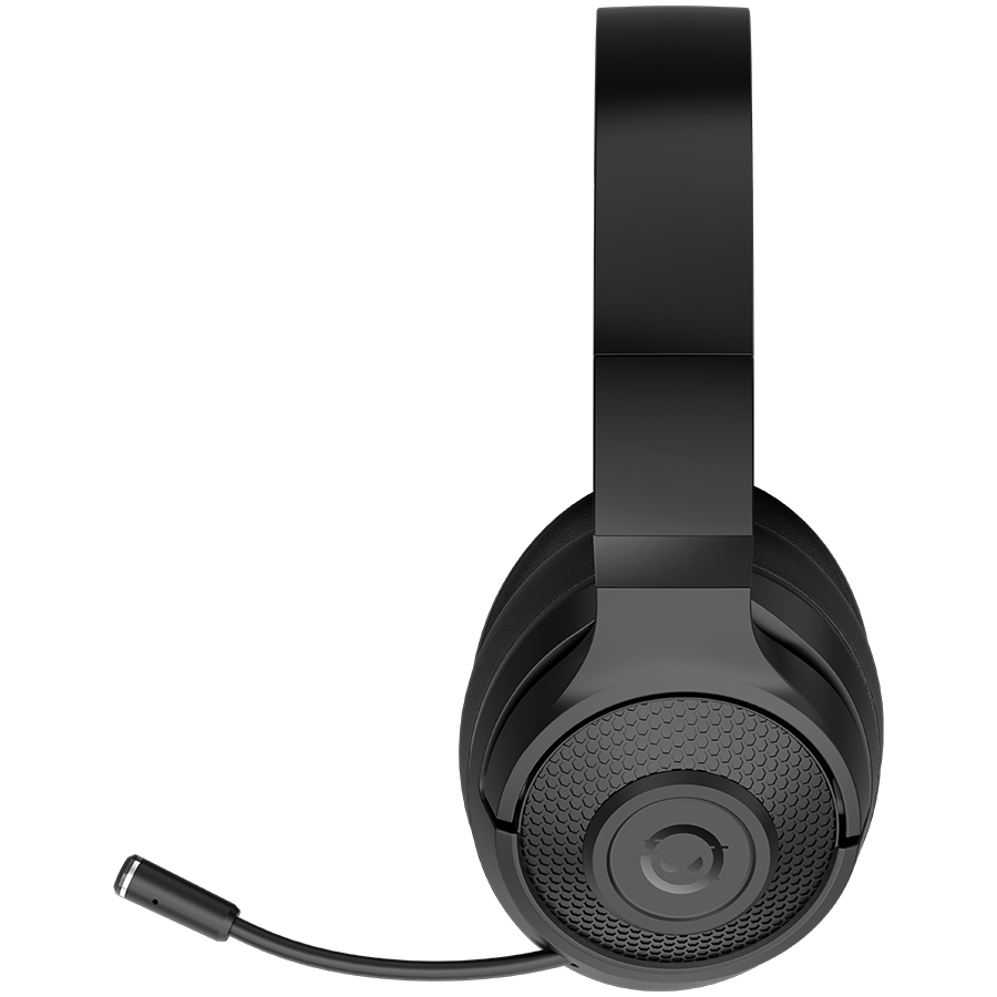 LORGAR Noah 500, Wireless Gaming headset with microphone, JL7006, BT 5.3, battery life up to 58 h (1000mAh), USB (C) charging cable (0.8m), 3.5 mm AUX cable (1.5m), size: 195*185*80mm, 0.24kg, black, LRG-GHS500