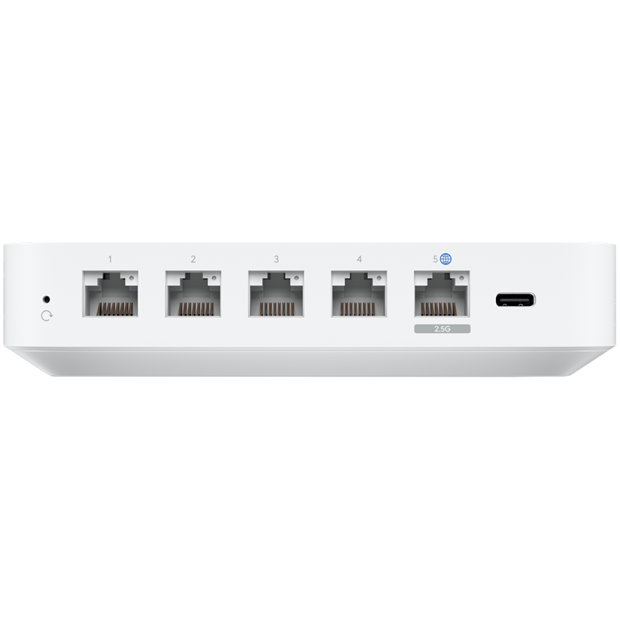 UBIQUITI Compact UniFi Cloud Gateway, UniFi Network for full-stack network management, 30+ UniFi devices and 300+ clients, 1 Gbps IDS/IPS; Multi-WAN
