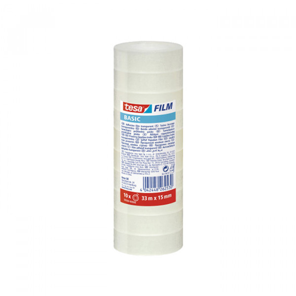 Tesa Lepljiva traka Basic Tesa 15mmx33mm pk10 58568