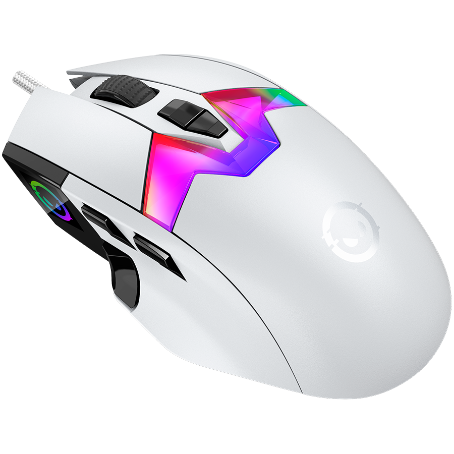 LORGAR MSP80, 8000 Hz Gaming Mouse Pro, White, LRG-MSP80-WH